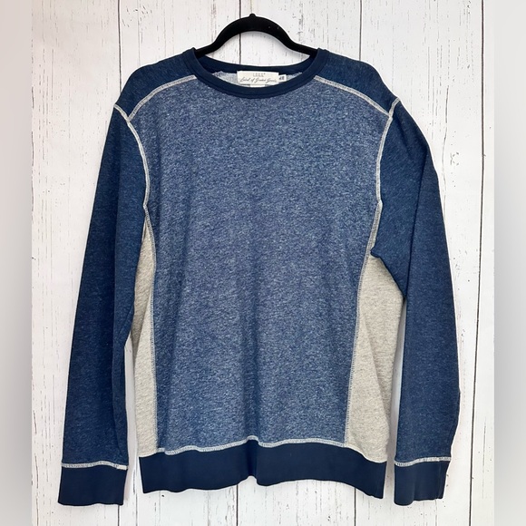 H&M LOGG Men’s Sweater Blue & Gray Long Sleeve Size L - Picture 1 of 8